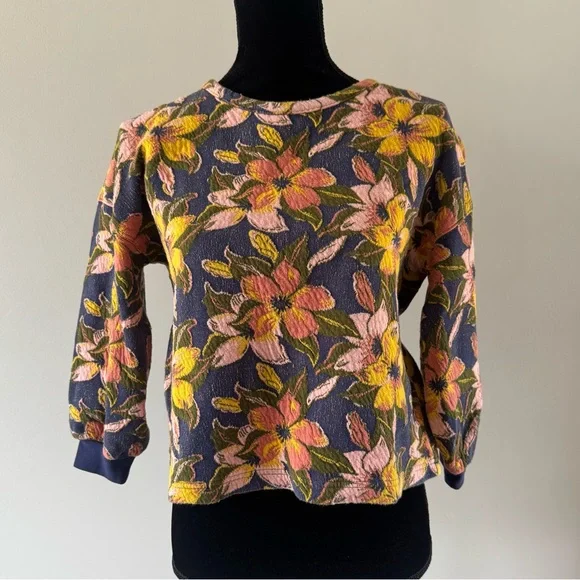 Madewell Shirt Women’s XS Mile(s) by Madewell Long Sleeve Top Floral - Picture 4 of 11
